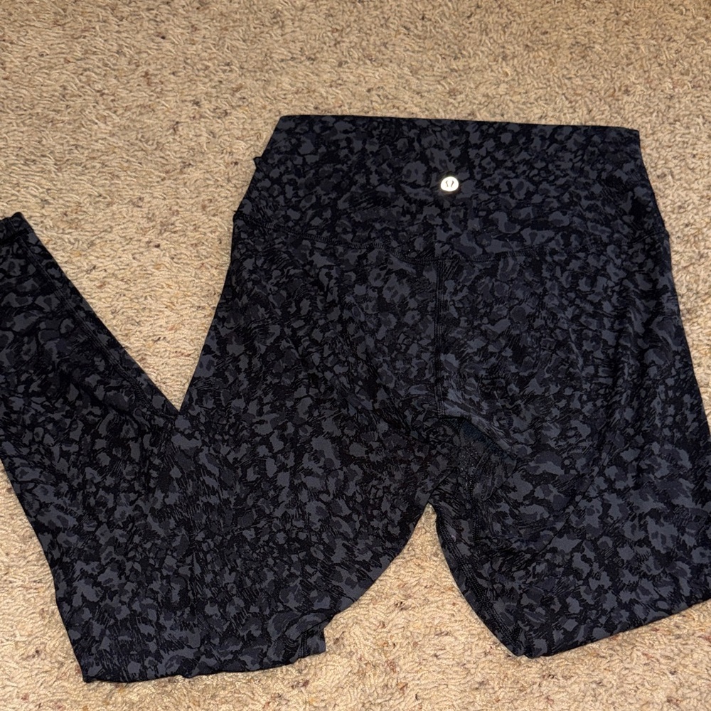 Lululemon align leggings black printed